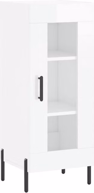 Berkfield Home High Gloss White Wall Mounted Sideboard W/D/H: 34.5 x 34 x 90 cm – 1