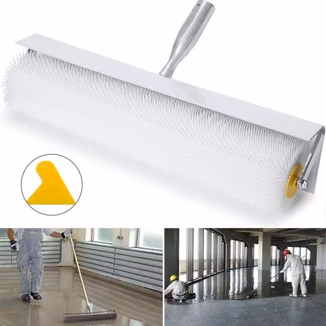 SPETLEK Spiked Aeration Roller for Self-Levelling Screed, White, W: 500 mm, D: 90 mm – 1