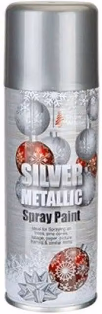 KDMD Silver Decorative Floral Spray, 250ml, 4 Pack – 1