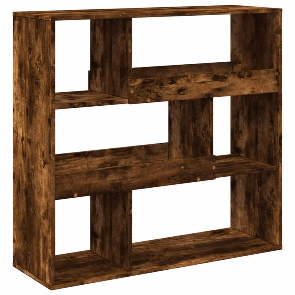 Berkfield Home Smoked Oak Room Divider in Brown, W/D/H: 100 x 33 x 94.5 cm – 2