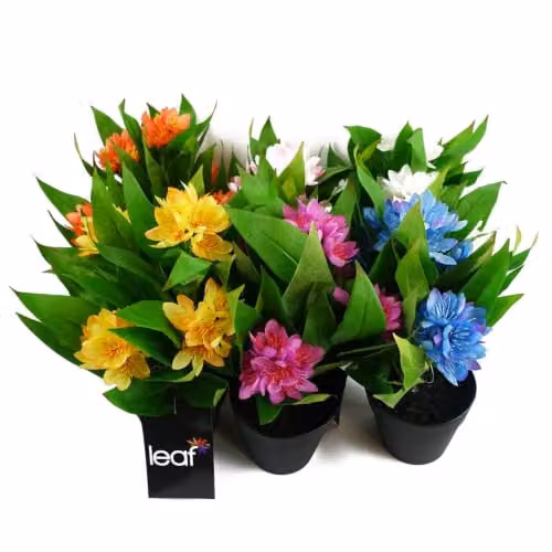 Botanik Artificial Pink Freesia Potted Houseplant – 4