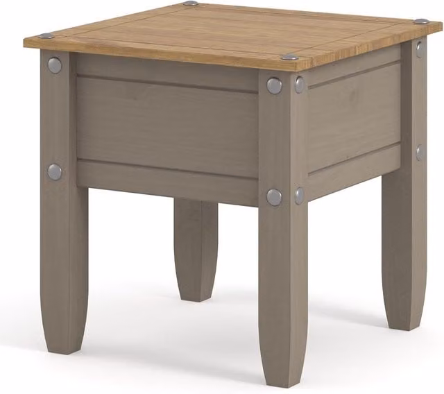 Core Products Ltd Corona Grey Washed Pine Lamp Table