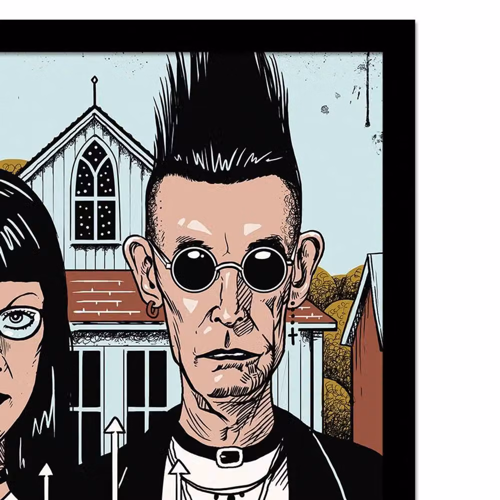 Vincent Trinidad American Goth Multicolour Framed Paper Poster – 2