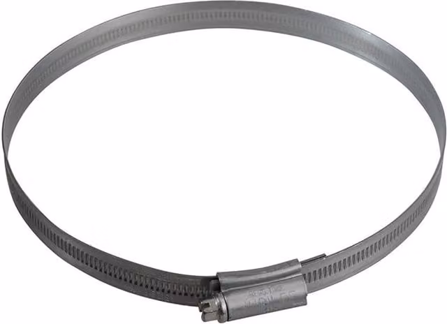 Jubilee Zinc Plated Steel Hose Clip in Metallic Silver
