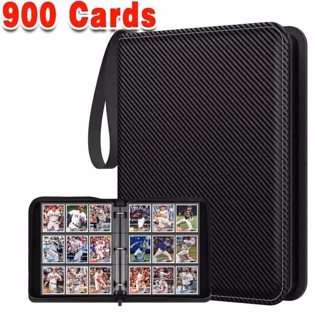 EONLION 900 Card Slot Trading Cards Album Folder in Black, W/D/H: 50.0 x 33.5 x 0 cm – 1