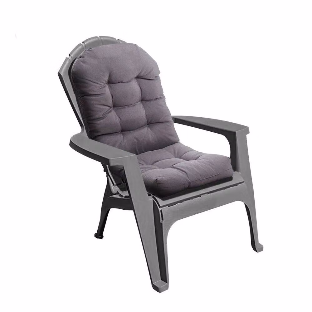 FLAVORA Dark Grey Waterproof Outdoor Garden Chair Lounger Cushion, W/D/H: 125 x 53 x 8 cm – 5