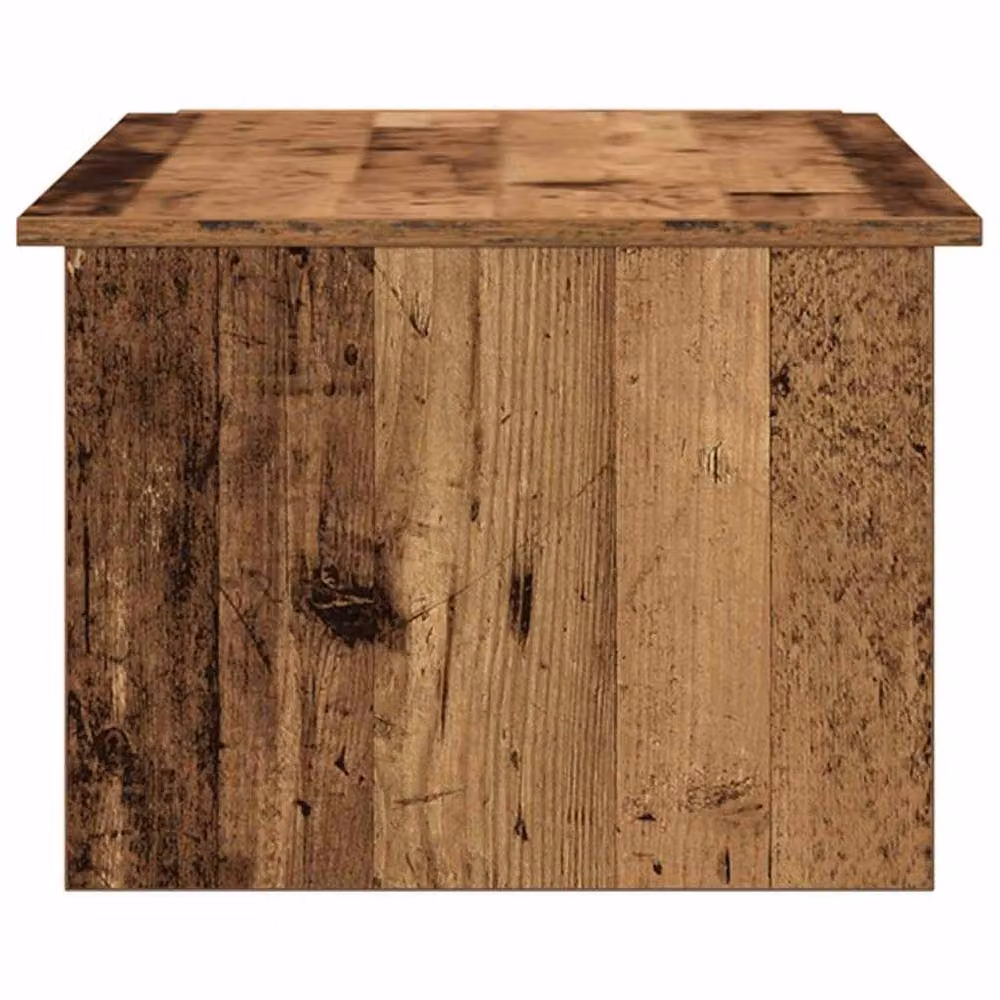 Berkfield Home Old Wood Coffee Table in Brown, W/D/H: 150 x 50 x 35 cm – 4
