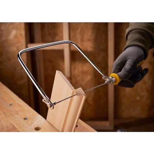 Stanley Fatmax Coping Saw in Yellow with 3 Replacement Blades – 2