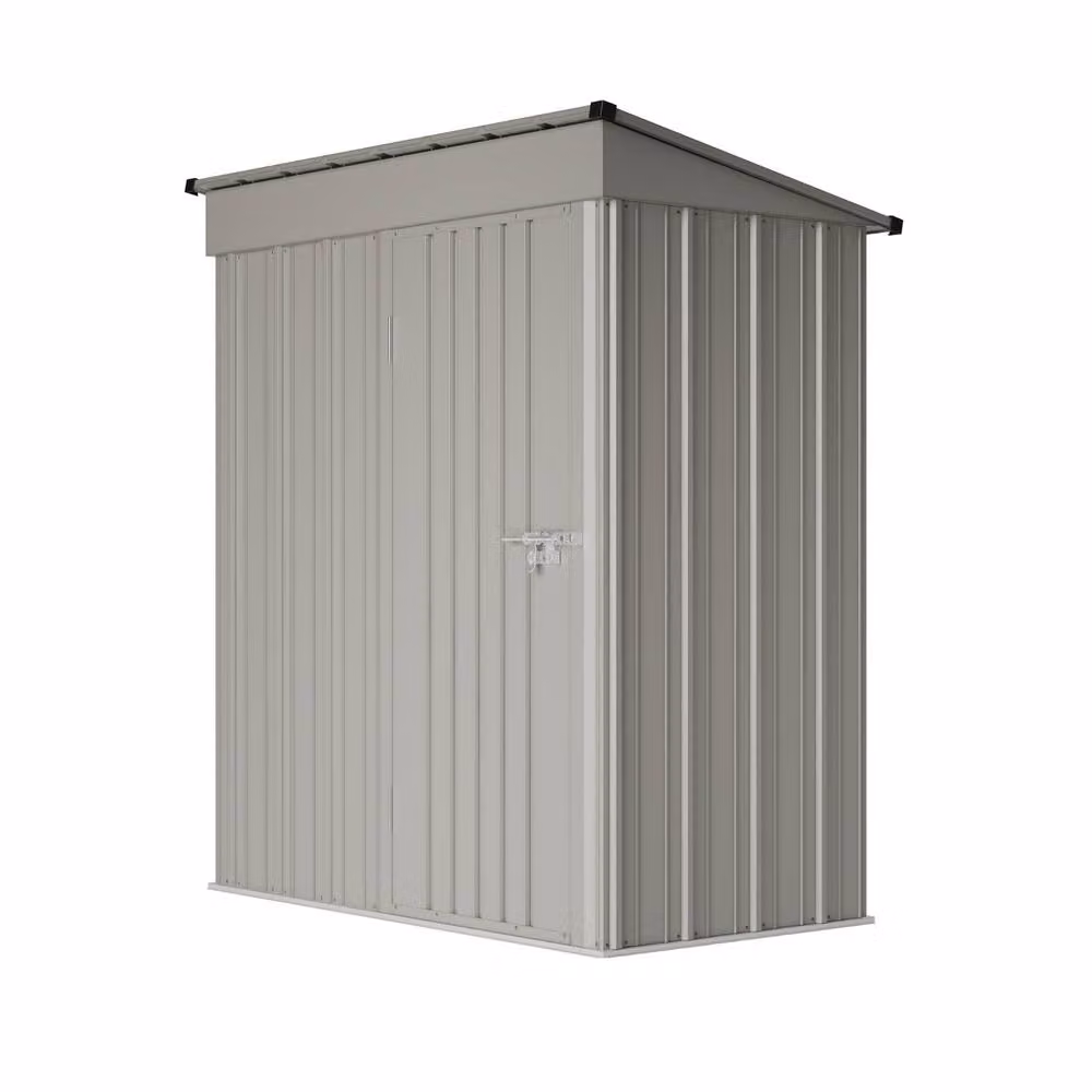 Living and Home Grey Metal Pent Garden Storage Shed – 3