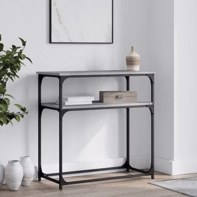Berkfield Home Grey Sonoma Console Table, W/D/H: 75 x 35.5 x 75 cm – 1