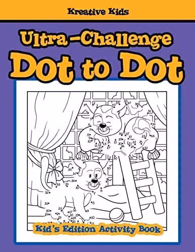 Kreative Kids Ultra-Challenge Dot to Dot Kid's Edition Activity Book, Multicolour