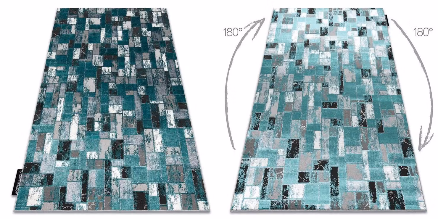 RugsX De Luxe Rectangular Rug in Green and Multicolour, W: 160 cm, D: 220 cm – 2