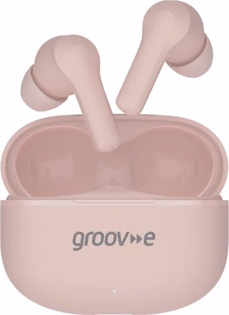 Groove Sound Buds True Wireless Bluetooth Earphones with Charging Case, Pink