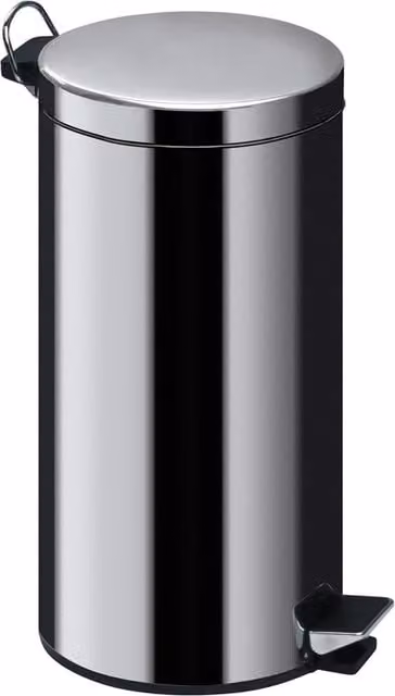 Orsina Parker 30 Litre Stainless Steel Pedal Bin with Removable Inner Bucket in Silver or Black