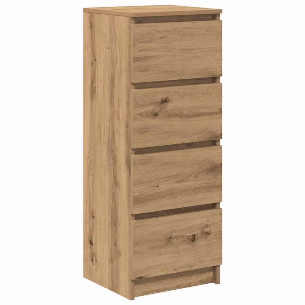 Berkfield Home Artisan Oak Sideboard in Brown, W/D/H: 37.5 x 35 x 99 cm – 2