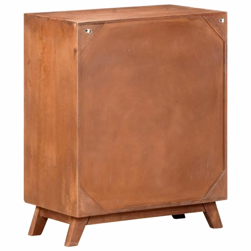 Berkfield Home Rustic Solid Mango Wood Sideboard in Brown, W/D/H: 60 x 35 x 75 cm – 3