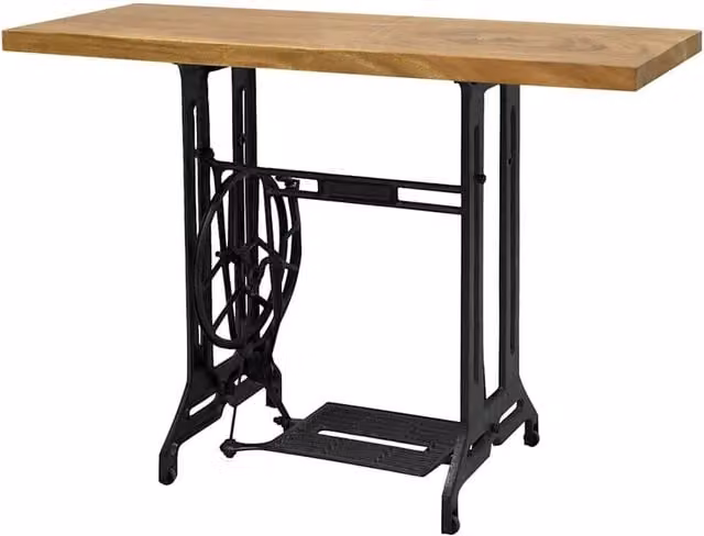 Berkfield Home Sewing Machine Console Table in Brown, W/D/H: 110 x 40 x 75 cm – 1