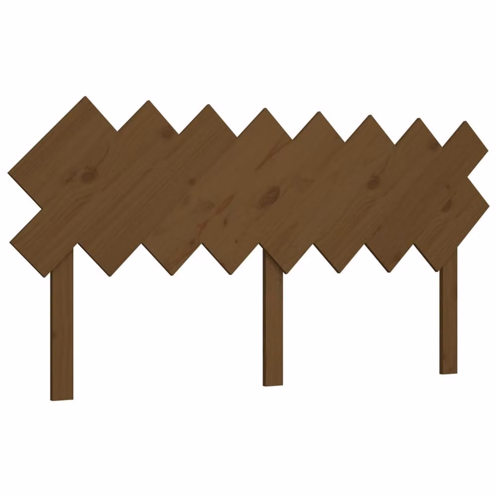 Berkfield Home Beautiful Bed Headboard in Honey Brown Solid Pine Wood, W: 159.5 cm, D: 3 cm, H: 80.5 cm – 2