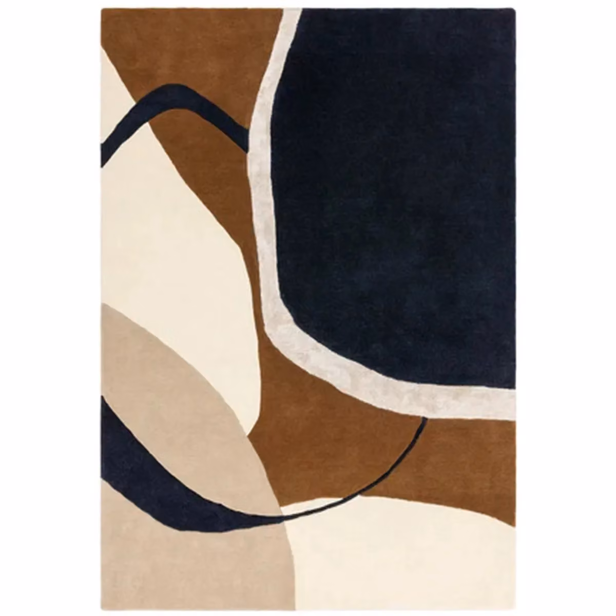 The Rug Shop UK Blue Modern Abstract Handmade Area Rug W: 160 cm, D: 230 cm – 3