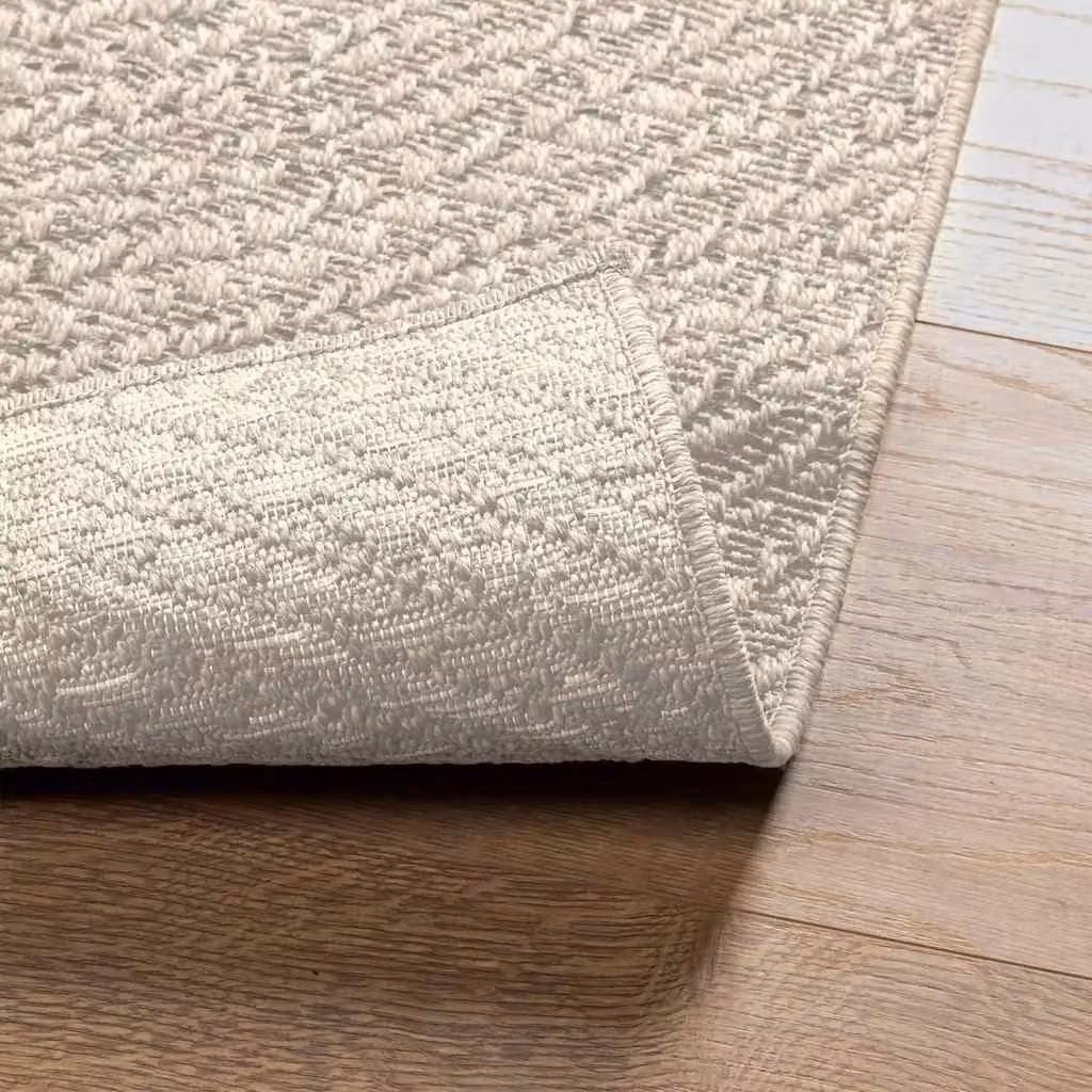 Berkfield Home ZIZUR Rug in Beige Jute Look for Indoor and Outdoor Use, W: 160 cm, D: 230 cm – 3