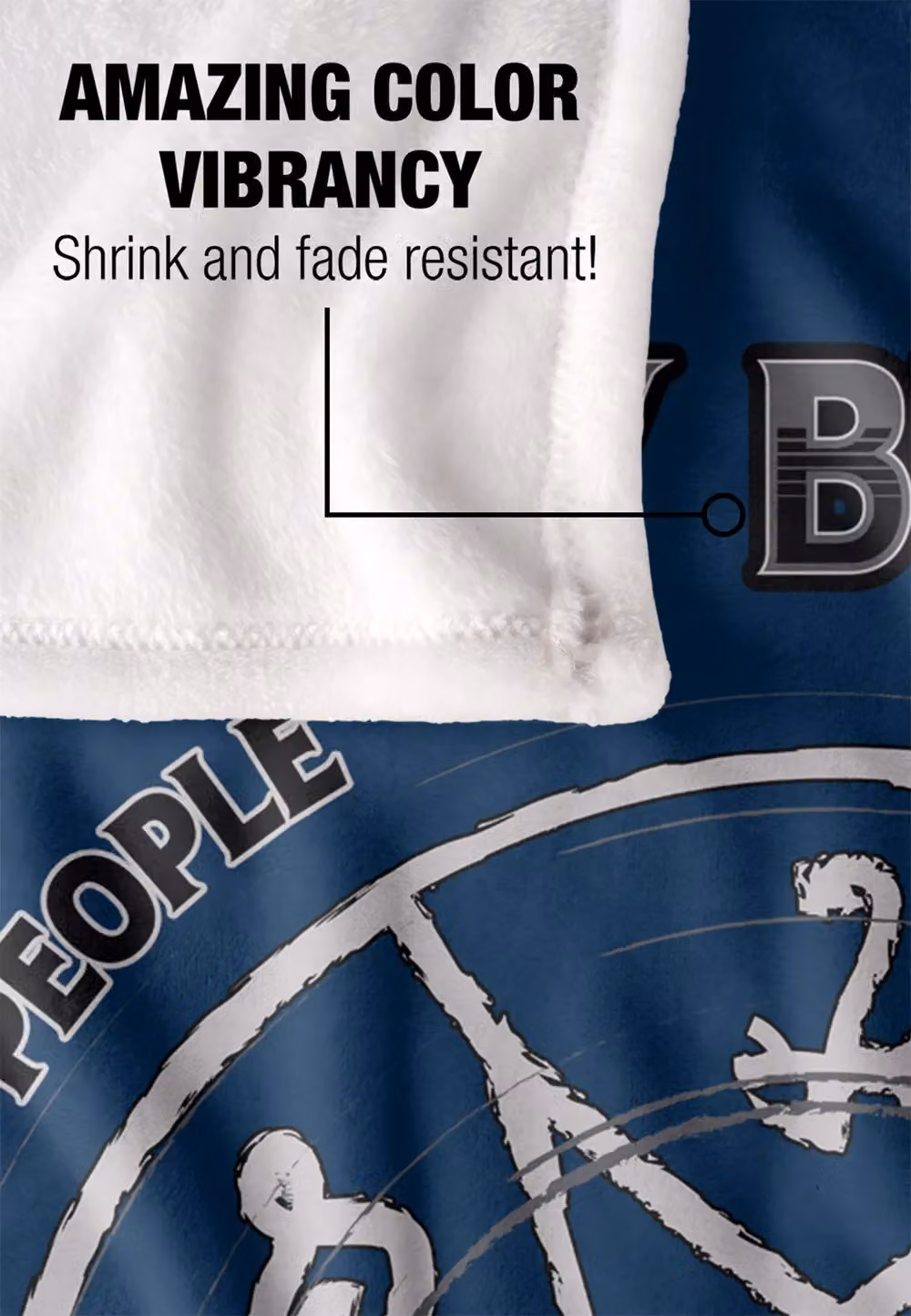 Warner Brothers Supernatural Saving People Silky Touch Super Soft Throw Blanket in White – 3