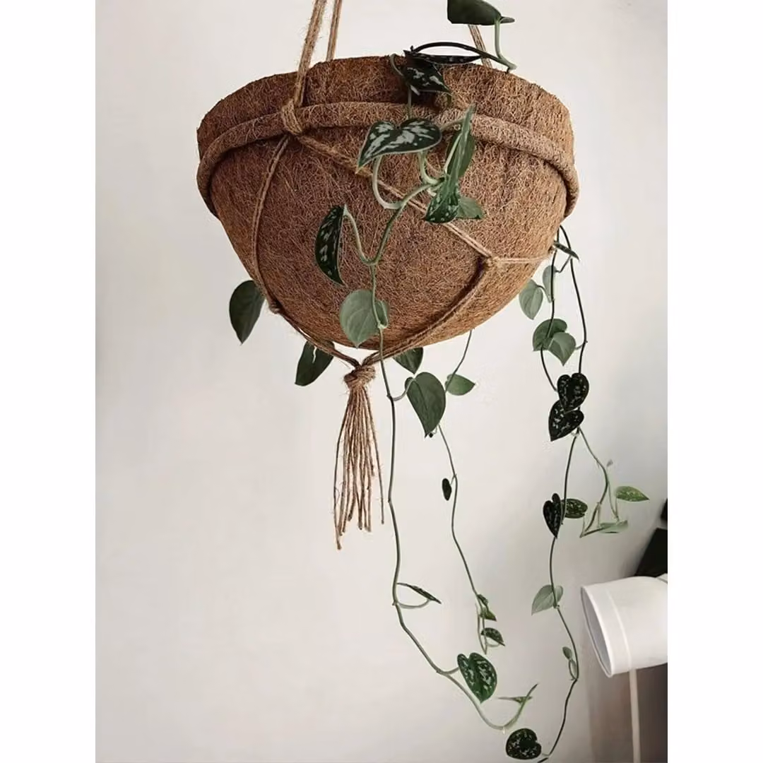 Coir Products Hanging Basket Planter Pack of 3, Brown, W: 35 cm – 4