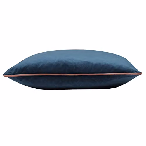 furn Meridian Velvet Square Cushion in Petrol, Pink and Blue, W/D/H: 55 x 55 x 55 cm – 2