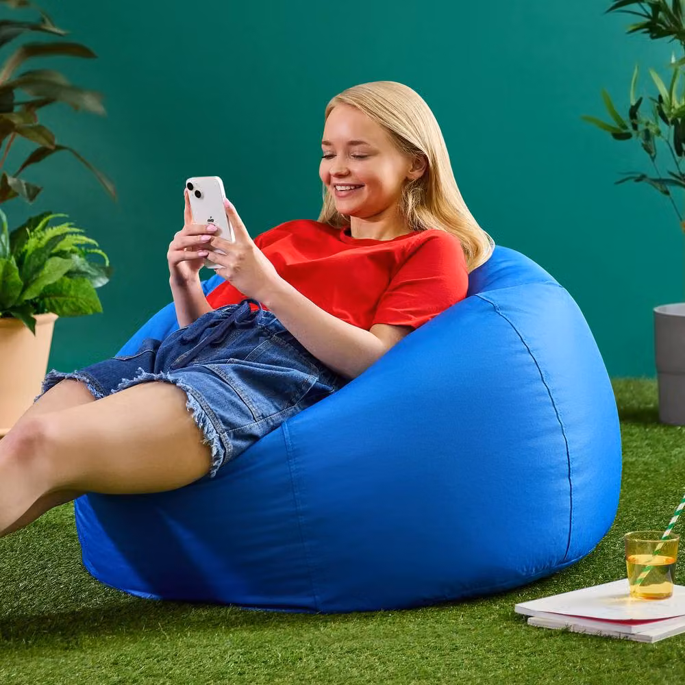icon Classic Indoor Outdoor Bean Bag and Pouffe in Navy Blue – 2