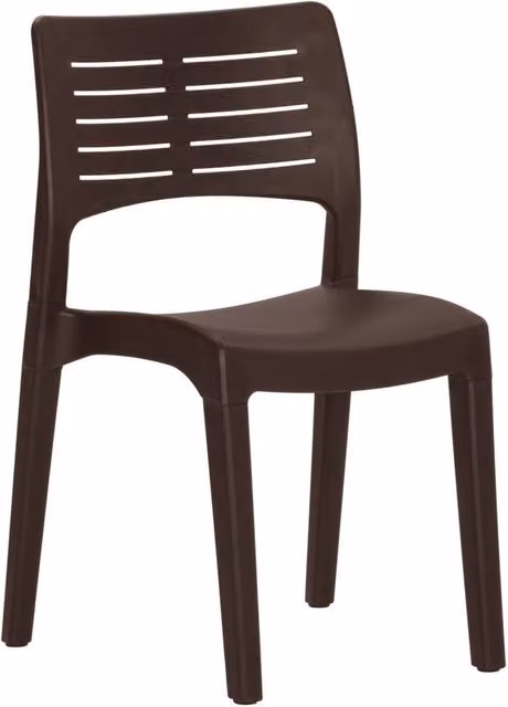 Berkfield Home Set of 2 Mocha Brown Polypropylene Garden Chairs – 1