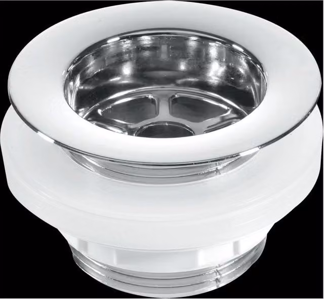 McAlpine BW5 1.5 inch Backnut Bath Waste with 70mm Chrome Plated Plastic Flange in White – 1