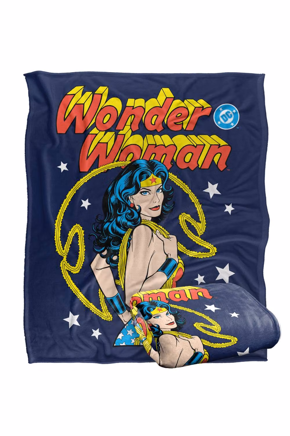 LOGOVISION Wonder Woman Golden Lasso Wonder Cover Super Soft Silky Touch Fleece Throw Blanket, Multicolour, W: 152 cm, D: 127 cm – 7