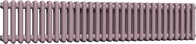 Lux Heat Horizontal 3 Column Steel Radiator in Lavender Mist, W: 30 cm, H: 137 cm