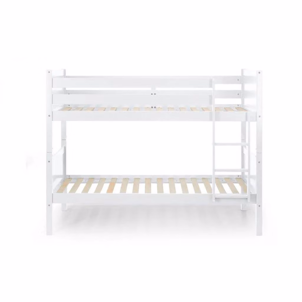 Ashfield Modern White Solid Wood Bunk Bed, W/D/H: 90 x 190 x 159 cm – 2