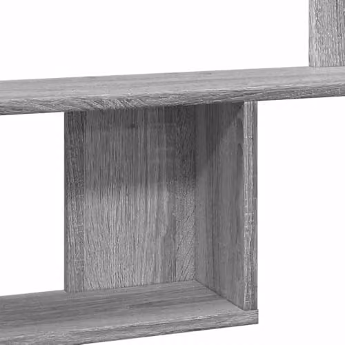 vidaXL Wall Shelf in Grey Sonoma, W: 100 cm, D: 15 cm, H: 70 cm, Engineered Wood – 2
