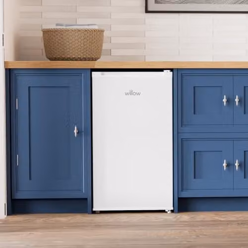 Willow 94L Under Counter Fridge with Reversible Door and LED Interior Light, White – 2