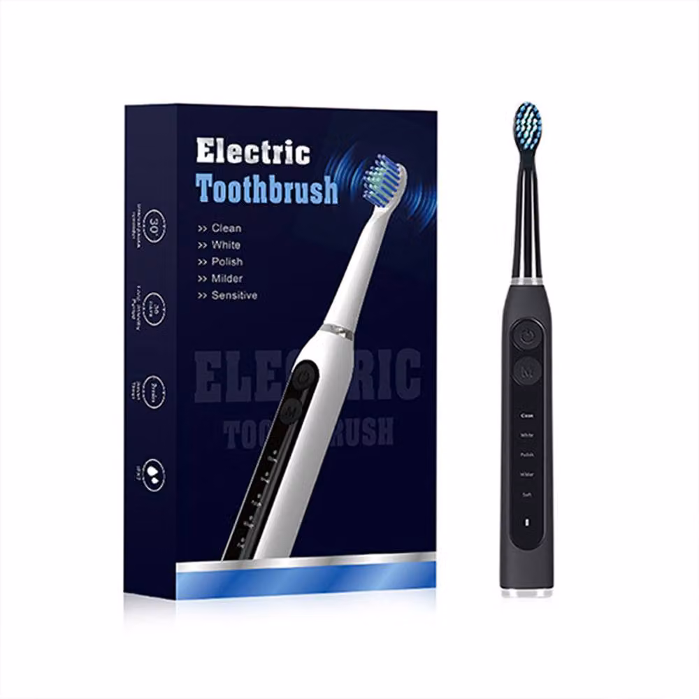 Leaper Rechargeable and Timer-controlled Sonic Smart Electric Toothbrush in Black – 3