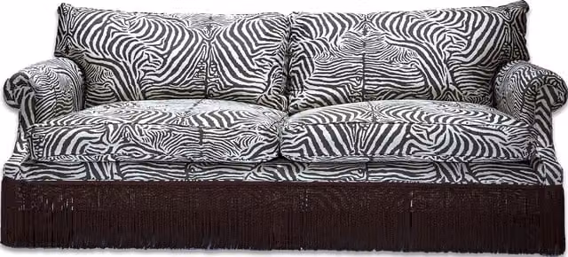 EQUUS Jacquard Wilton 3-Seater Upholstered Sofa in Brown and Multicolour, W: 227 cm, D: 88 cm, H: 96 cm