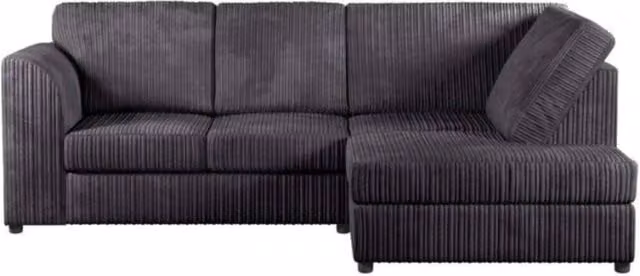 Snug Furniture Birmingham Ltd Chicago Right Hand Corner Sofa Set in Black Jumbo Cord