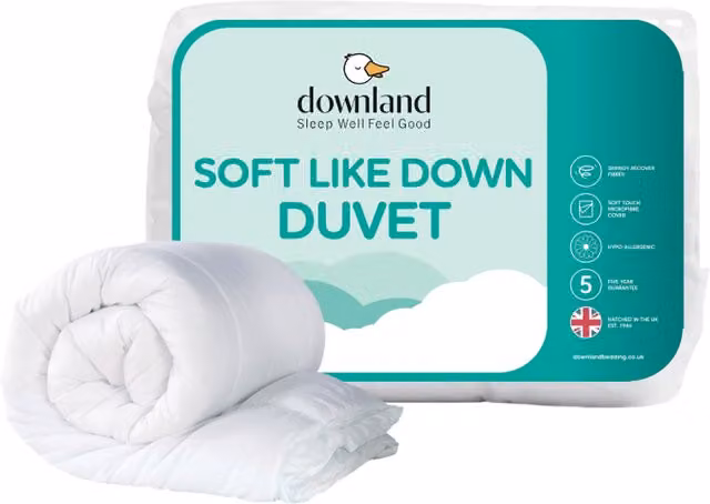 Downland Soft Like Down 4.5 Tog Double Duvet, White