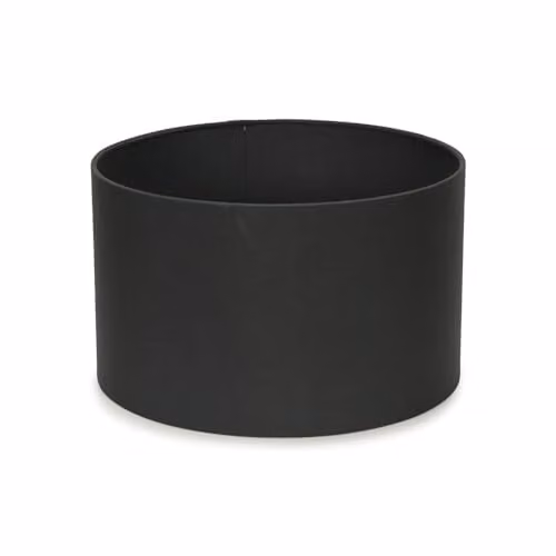 ValueLights Reni Modern Grey Fabric Cylinder Drum Ceiling Lamp Shade, Width: 25 cm