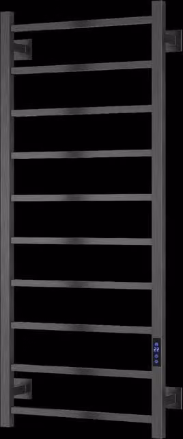 Aquarius DigiTherm Velino Dry Electric Radiator with LCD Display, Grey, W: 120 cm, H: 50 cm