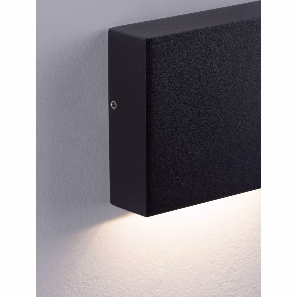 Netlighting Tick Outdoor Wall Down Lamp in Sandy Black, 4W LED, 218lm, 3000K, IP54 – 3