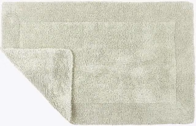Allure Bath Fashions Elegance Reversible Heavyweight Cotton Bath Mat, Green, W: 53 cm, D: 85 cm – 1