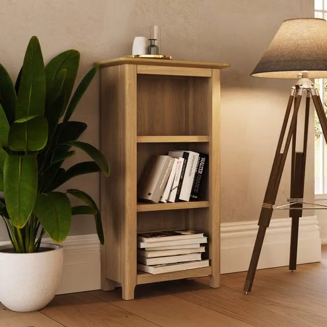 FWStyle 3 Tier Oak Bookcase in Brown