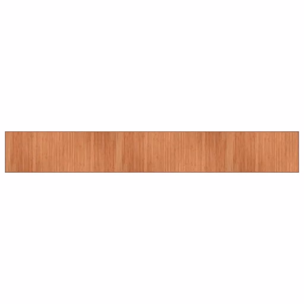 Berkfield Home Rectangular Bamboo Rug in Brown, W/D/H: 70 x 500 cm – 1