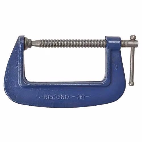 Irwin Record 1194 Medium-Duty Forged G Clamp, Blue