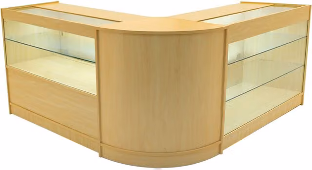 Monstershop Hera LED Shop Counter Set K1200, C1200 & CM60 in Maple Beige