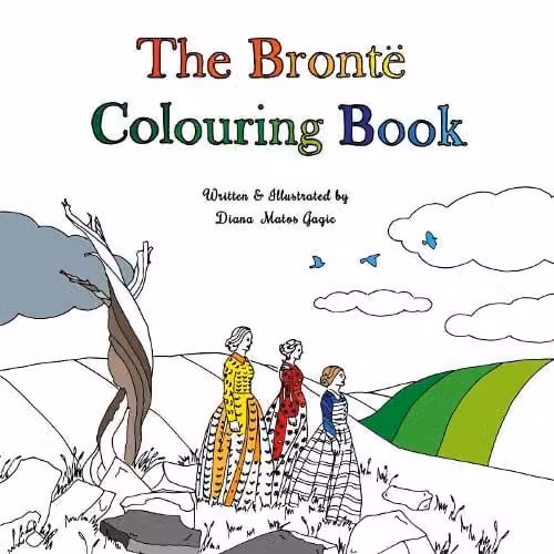 The Bronte Colouring Book for Adults by Crafty Birdie Designs in Multicolour