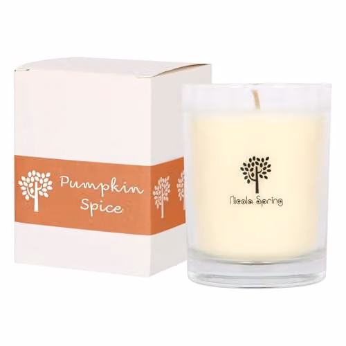 Nicola Spring Pumpkin Spice Scented Soy Wax Candle, 160g