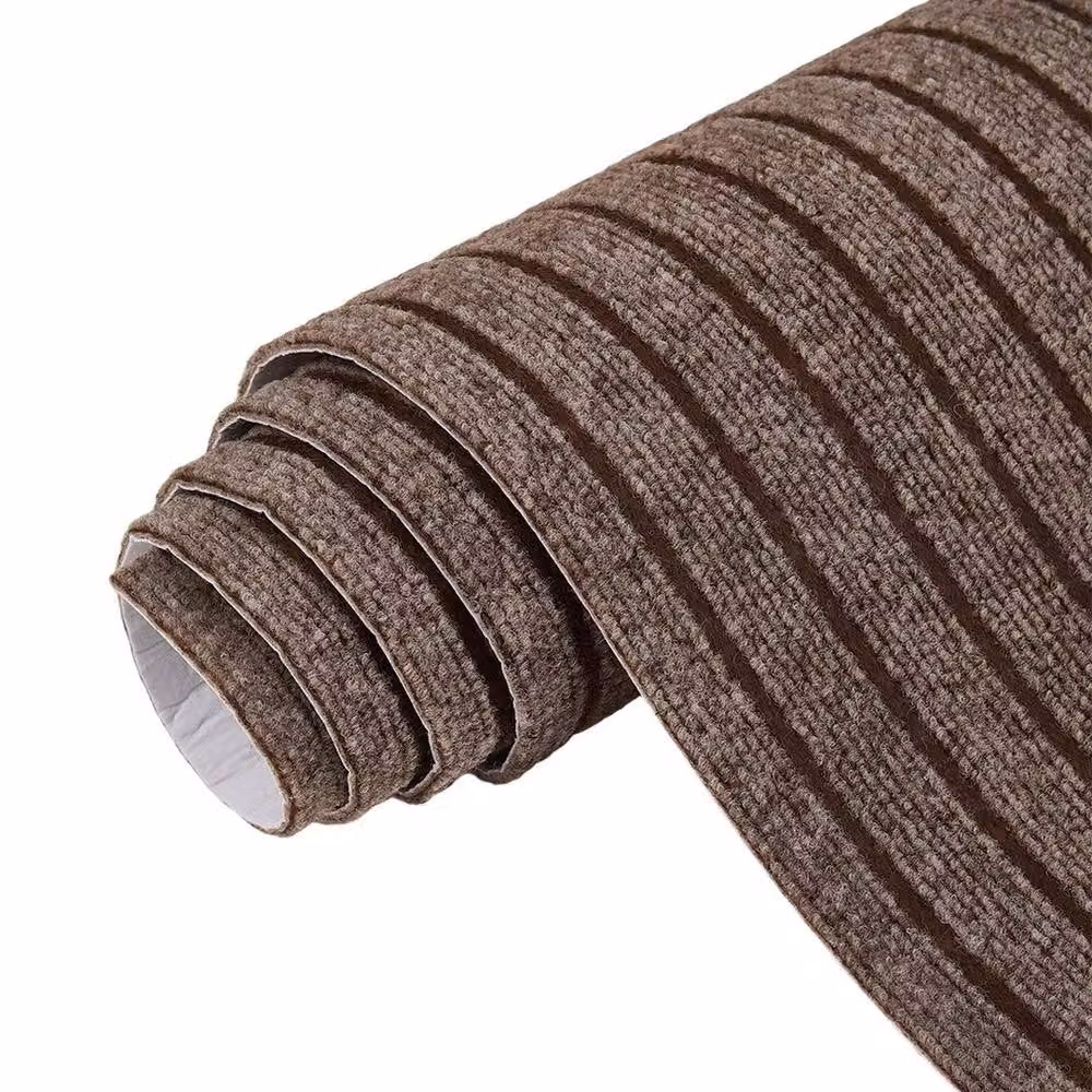 FORGEVIO Self-Adhesive Modern Home Office Floor Mat in Black and Brown, W: 40 cm x L: 200 cm – 4